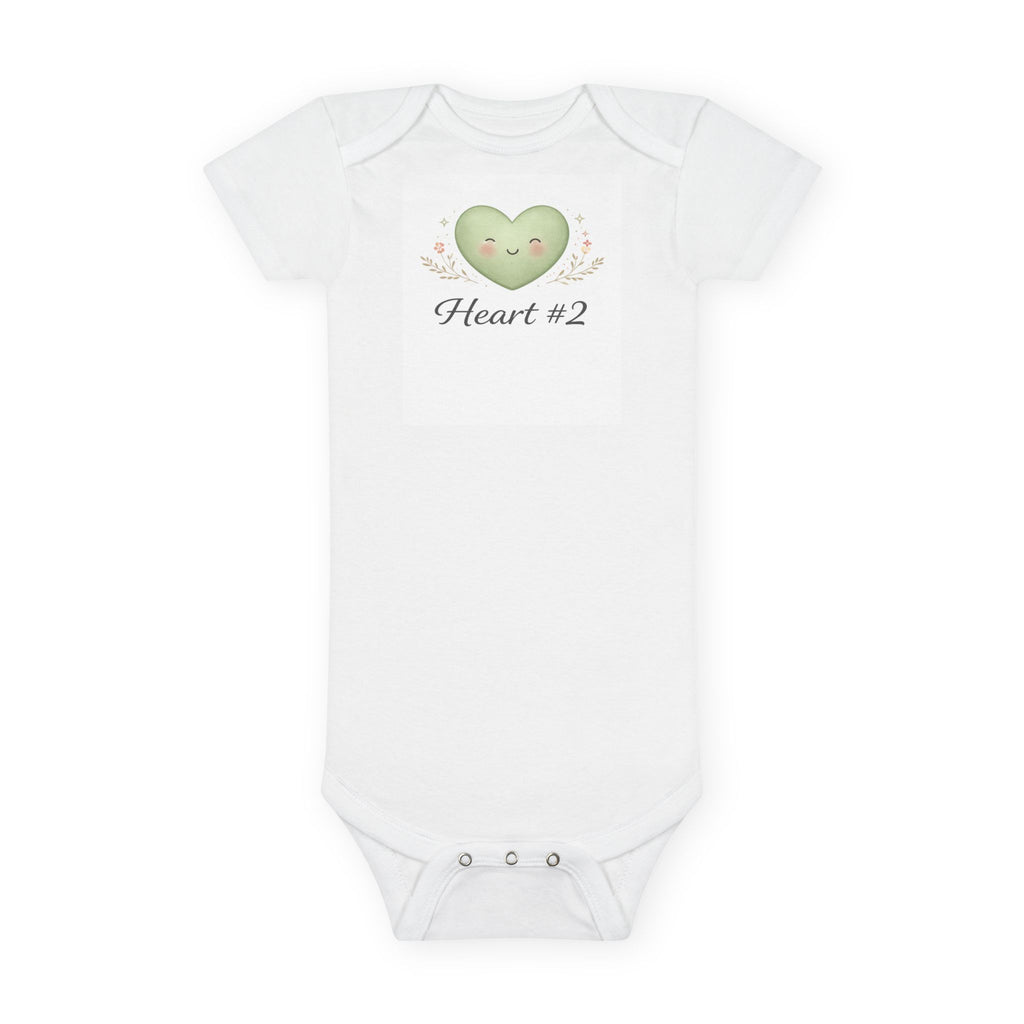 "Heart #2" Short Sleeve Onesie