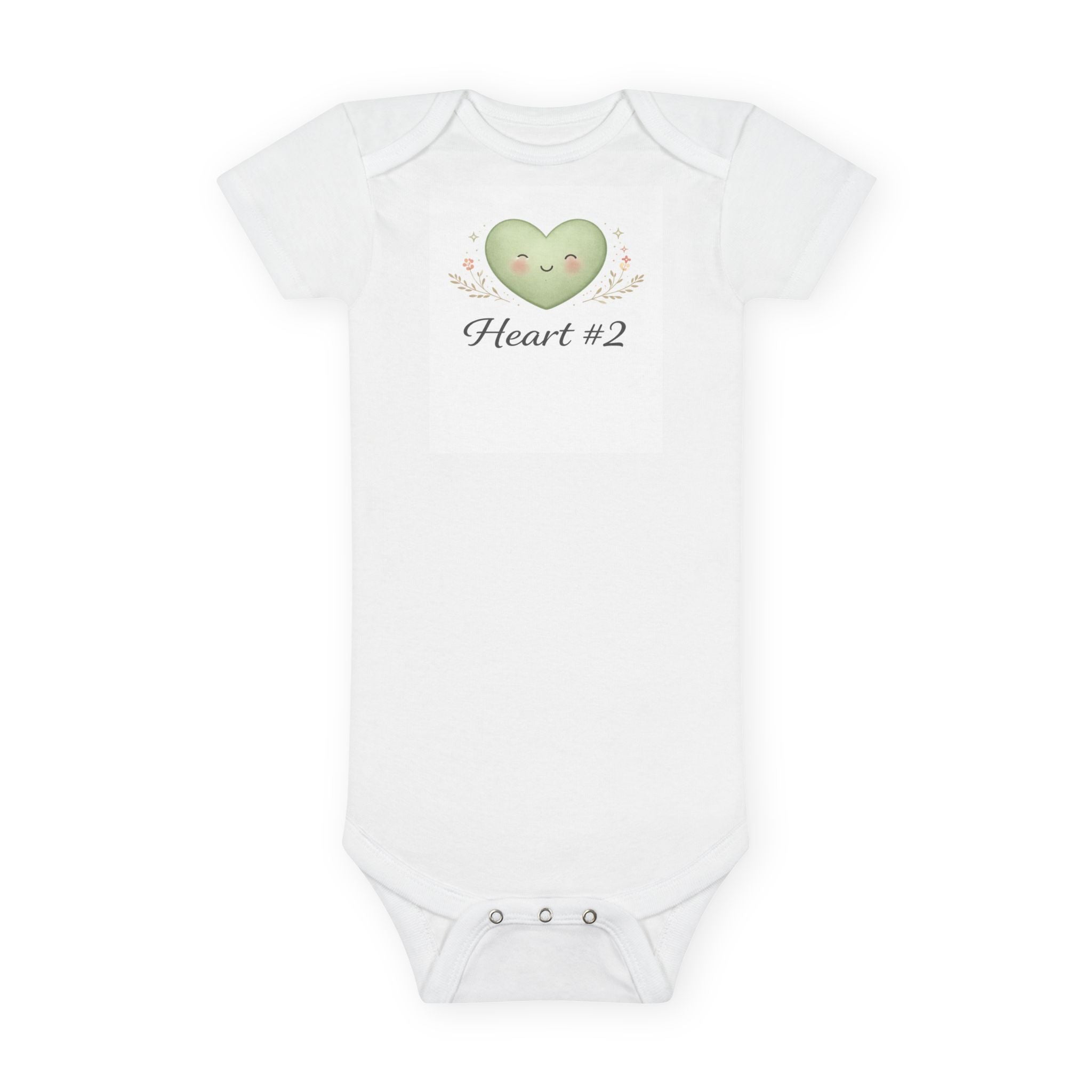 "Heart #2" Short Sleeve Onesie