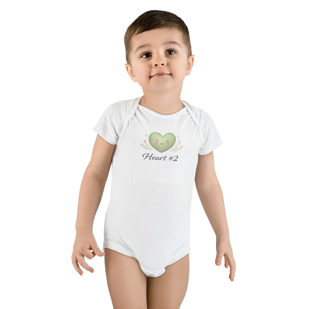 "Heart #2" Short Sleeve Onesie