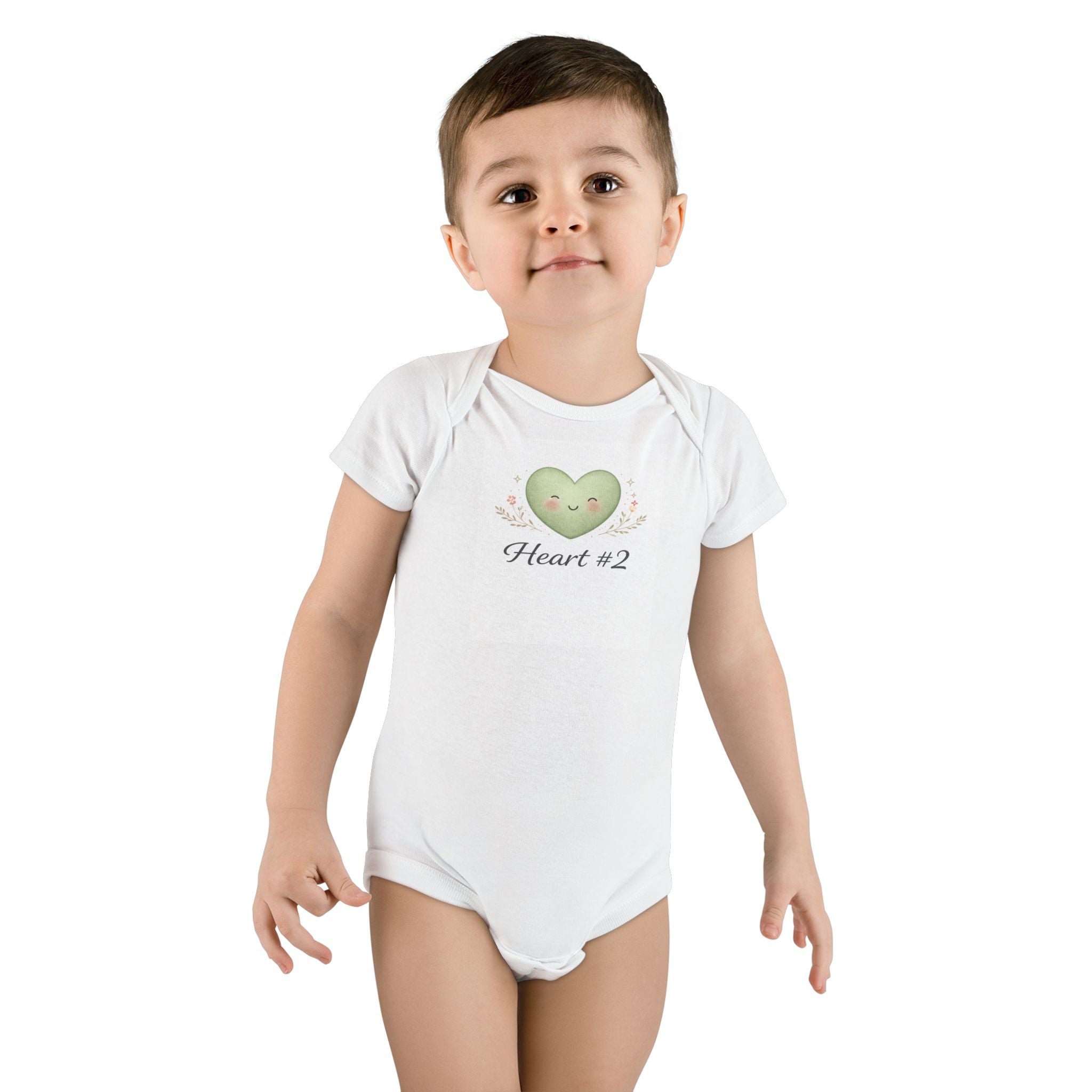 "Heart #2" Short Sleeve Onesie