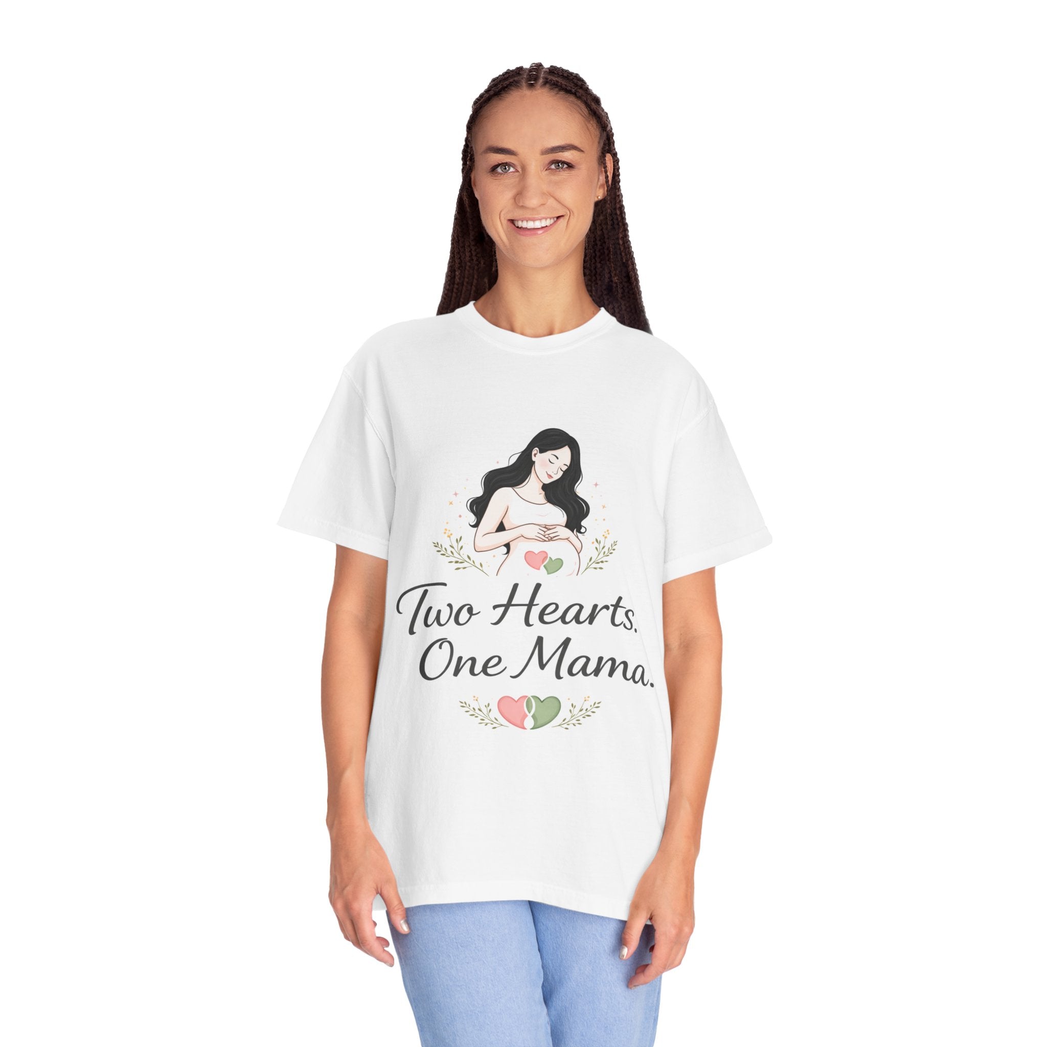 Two Hearts. One Mama. T-Shirt